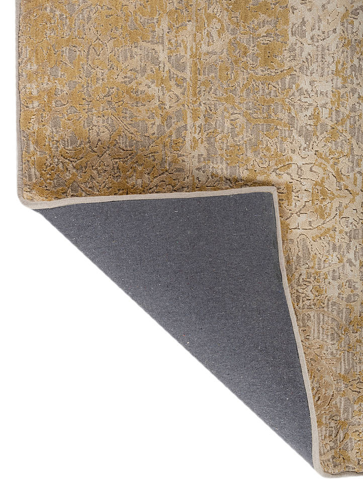chaos theory by kavi ivory wool and bamboo silk hand knotted Rug - Backing Shot chaos theory by kavi ivory wool and bamboo silk hand knotted Rug - Backing Shot