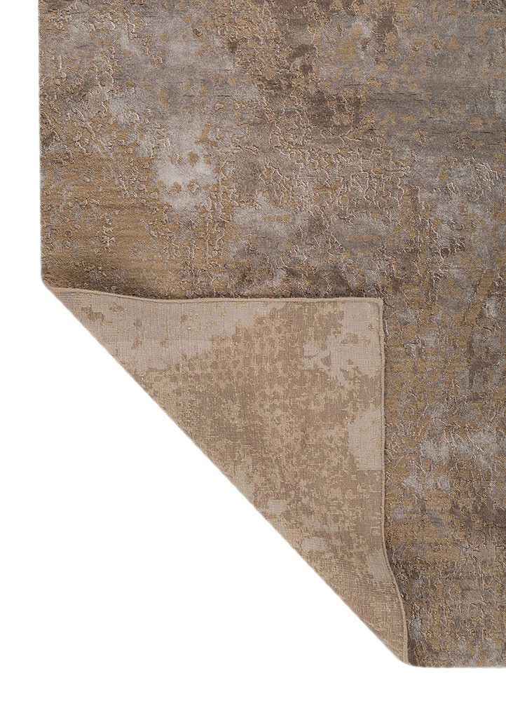 project error by kavi grey and black wool and bamboo silk hand knotted Rug - Backing Shot project error by kavi grey and black wool and bamboo silk hand knotted Rug - Backing Shot