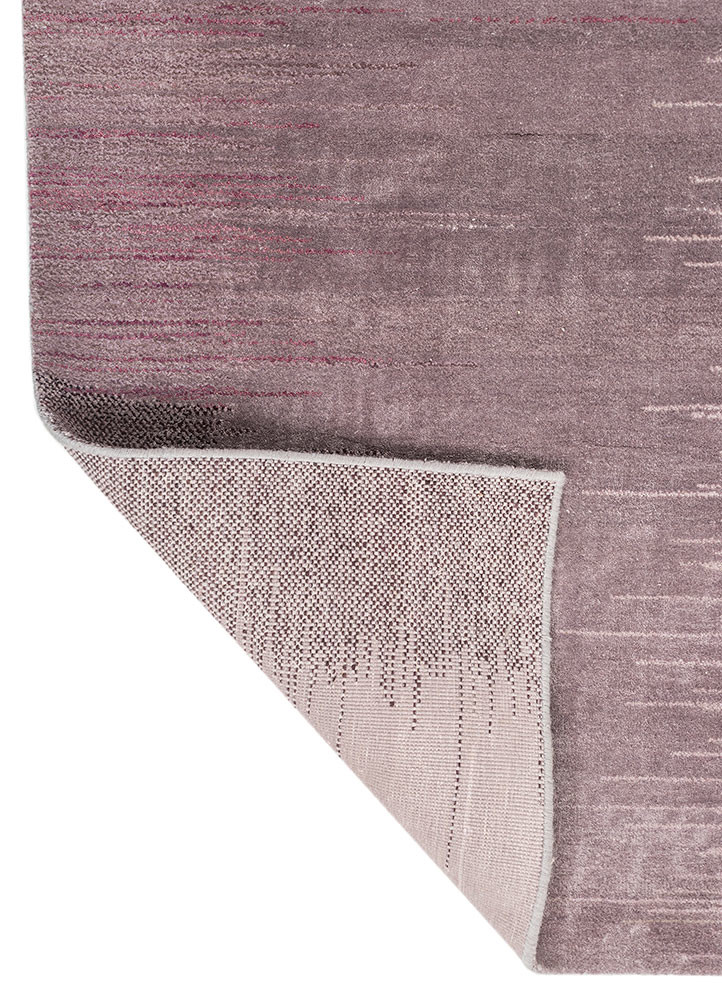 afterglow by kavi pink and purple wool and bamboo silk hand knotted Rug - Backing Shot afterglow by kavi pink and purple wool and bamboo silk hand knotted Rug - Backing Shot