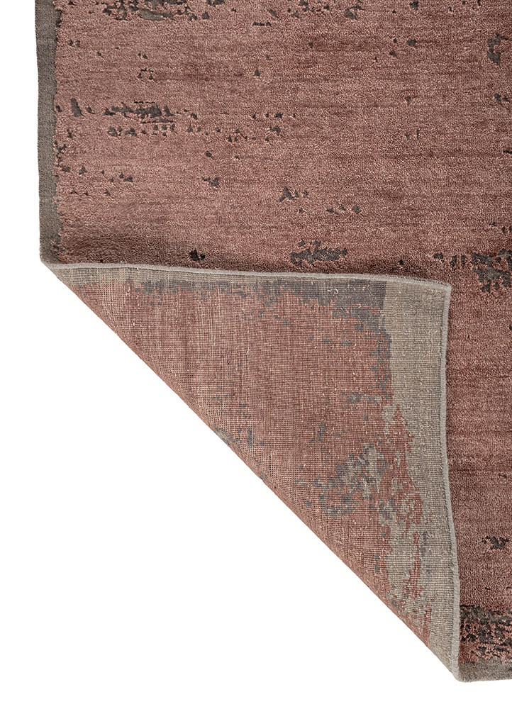 aprezo red and orange tencil hand knotted Rug - Backing Shot aprezo red and orange tencil hand knotted Rug - Backing Shot