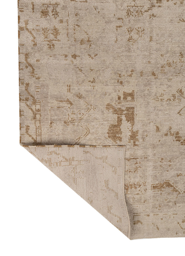 aprezo ivory wool hand knotted Rug - Backing Shot aprezo ivory wool hand knotted Rug - Backing Shot