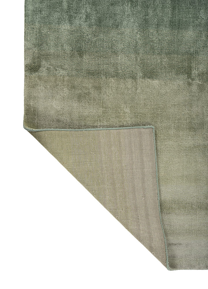 aprezo green bamboo silk hand loom Rug - Backing Shot aprezo green bamboo silk hand loom Rug - Backing Shot