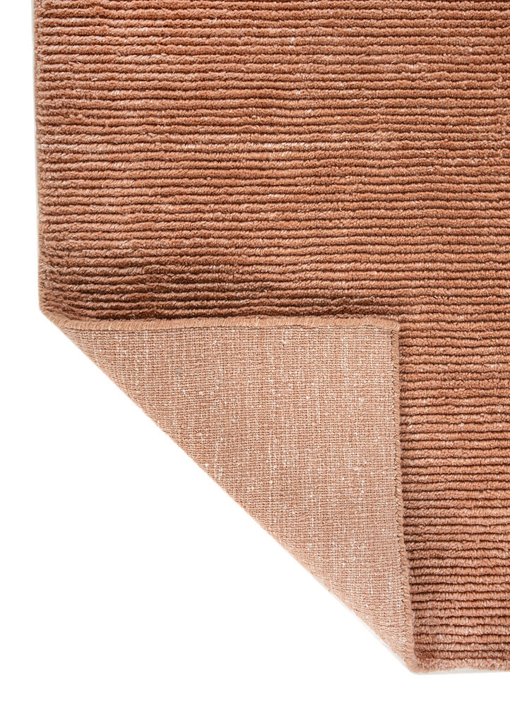 basis red and orange polyester hand loom Rug - Backing Shot basis red and orange polyester hand loom Rug - Backing Shot