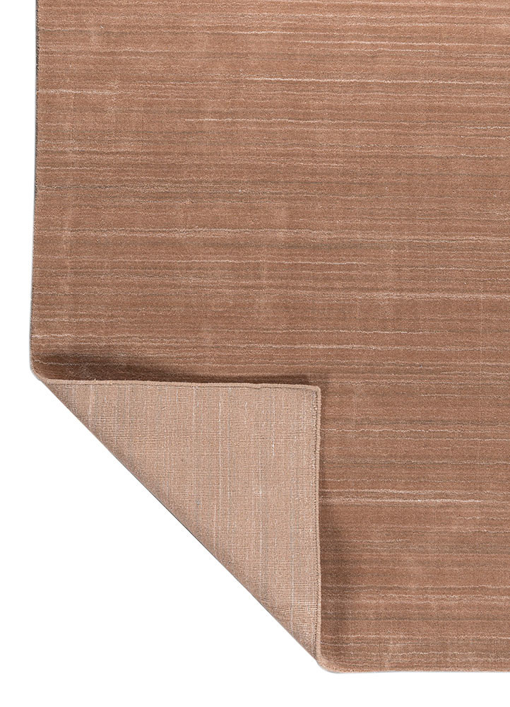 basis red and orange polyester hand loom Rug - Backing Shot