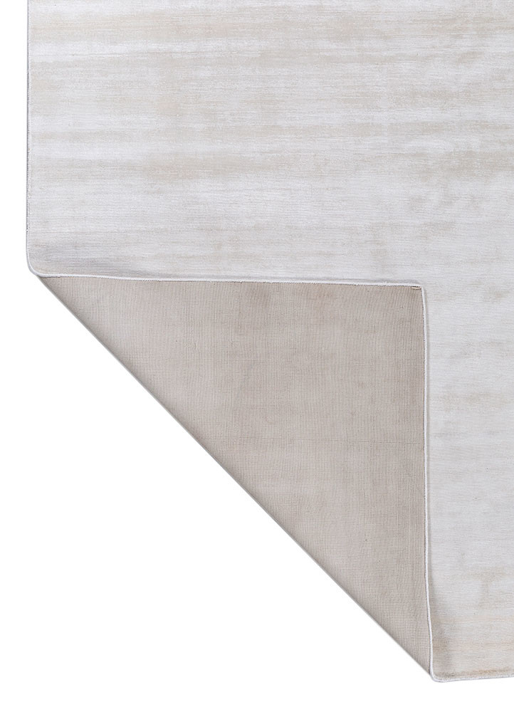 aprezo ivory viscose hand loom Rug - Backing Shot aprezo ivory viscose hand loom Rug - Backing Shot