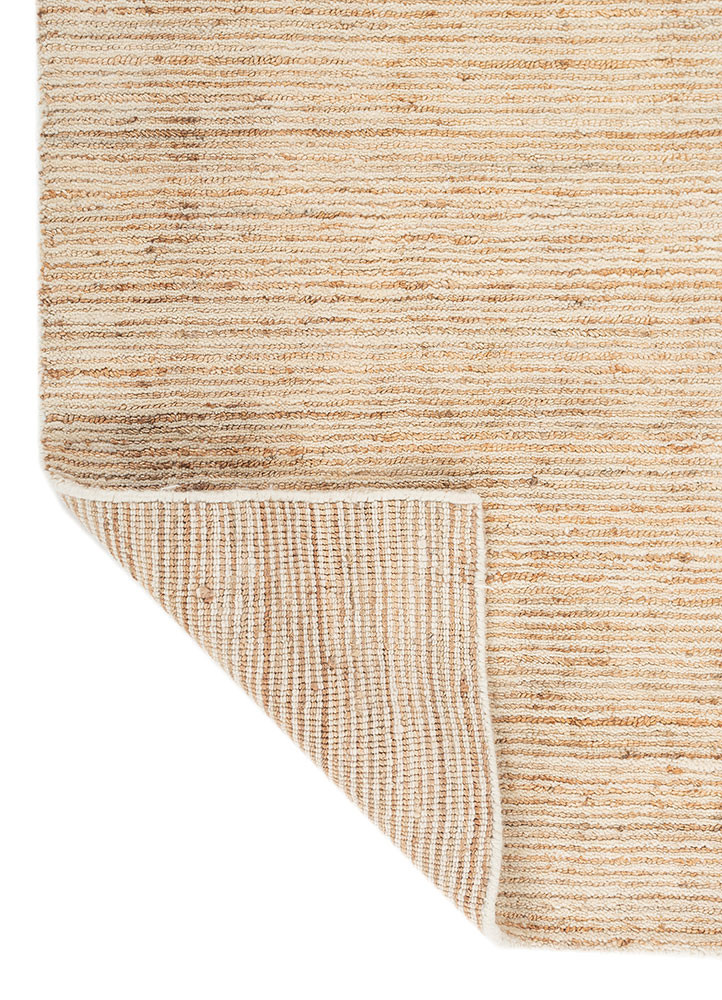 saga ivory wool hand loom Rug - Backing Shot saga ivory wool hand loom Rug - Backing Shot