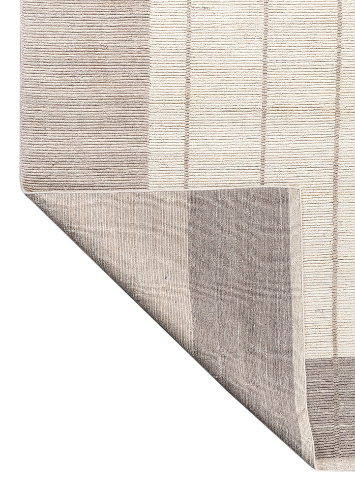 tesoro ivory wool hand loom Rug - Backing Shot tesoro ivory wool hand loom Rug - Backing Shot