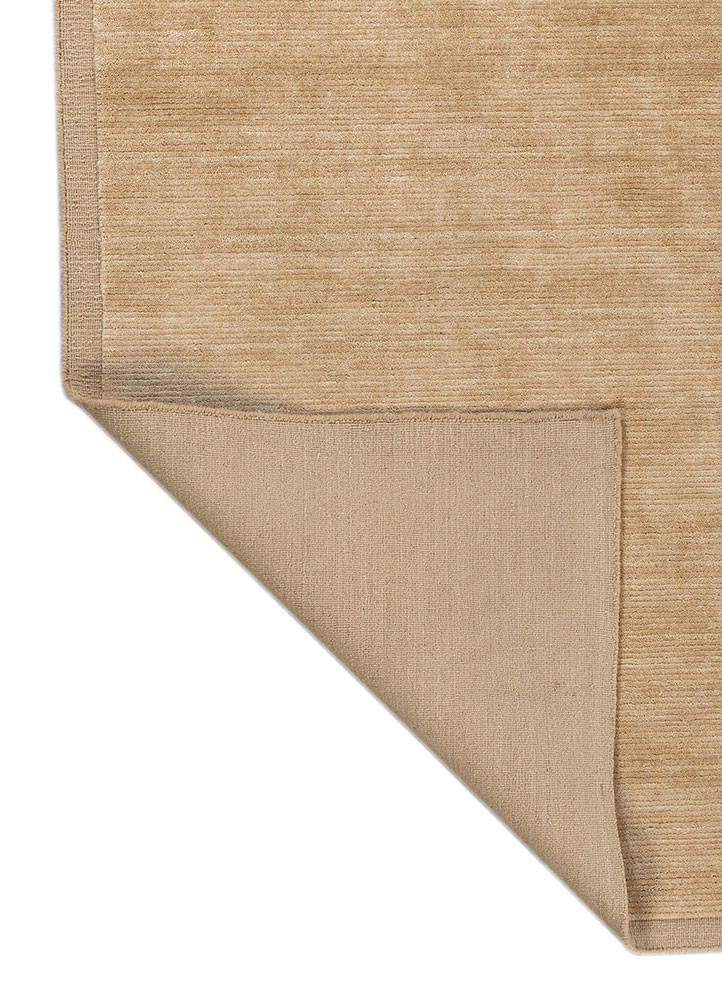 basis beige and brown wool hand loom Rug - Backing Shot basis beige and brown wool hand loom Rug - Backing Shot