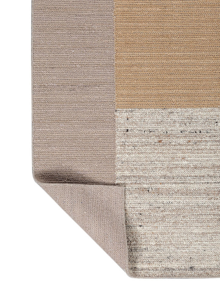saga grey and black wool hand loom Rug - Backing Shot saga grey and black wool hand loom Rug - Backing Shot