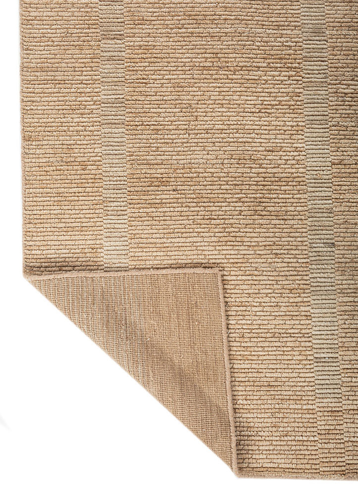 contour beige and brown wool hand loom Rug - Backing Shot contour beige and brown wool hand loom Rug - Backing Shot