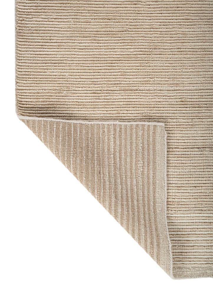 saga ivory wool hand loom Rug - Backing Shot saga ivory wool hand loom Rug - Backing Shot