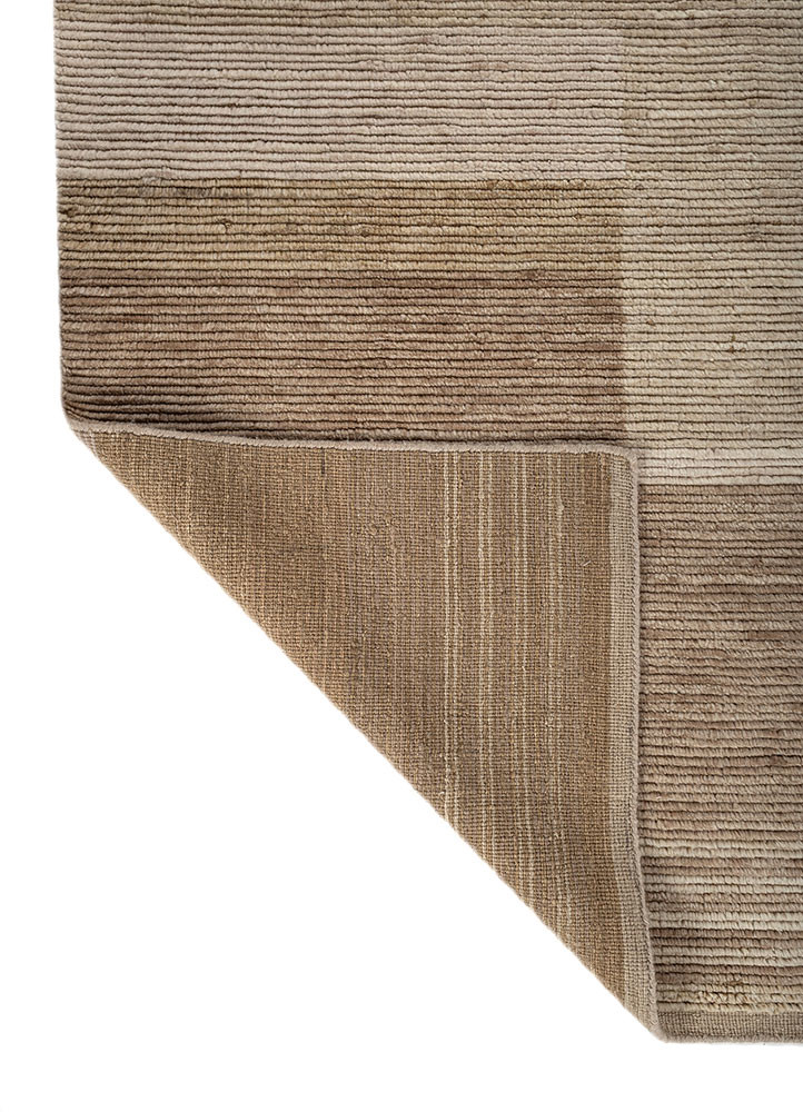 saga beige and brown wool hand loom Rug - Backing Shot saga beige and brown wool hand loom Rug - Backing Shot