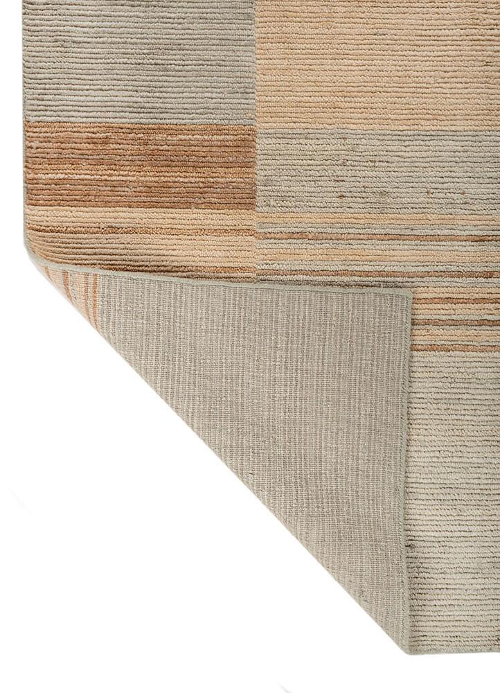 contour green wool hand loom Rug - Backing Shot contour green wool hand loom Rug - Backing Shot