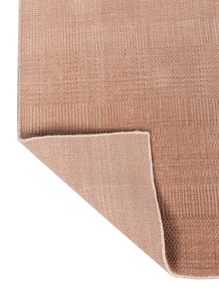 jean red and orange wool hand loom Rug - Backing Shot jean red and orange wool hand loom Rug - Backing Shot