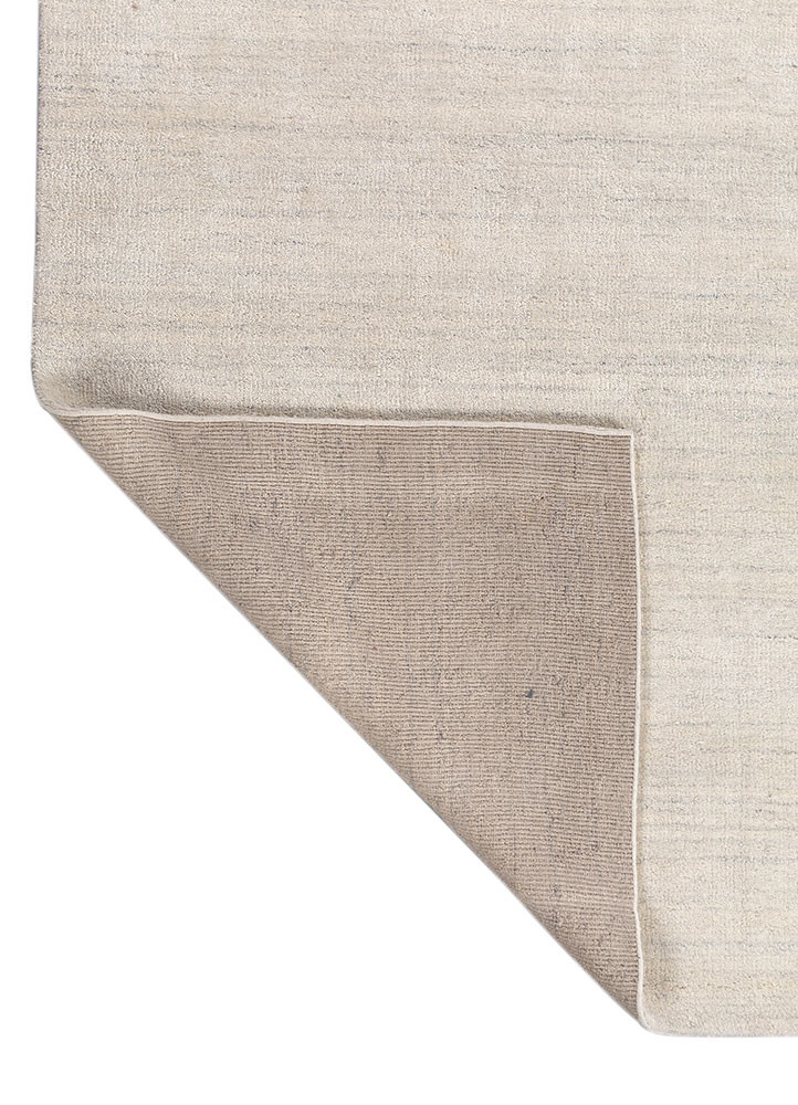 saga ivory wool hand loom Rug - Backing Shot saga ivory wool hand loom Rug - Backing Shot
