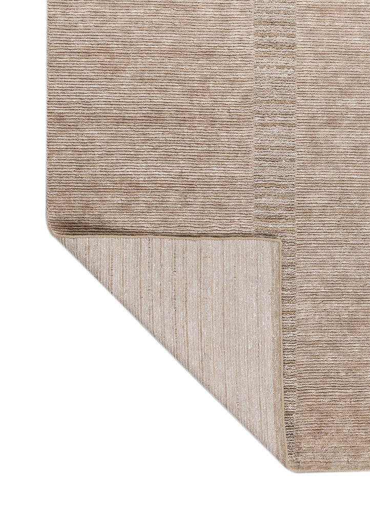 contour beige and brown wool hand loom Rug - Backing Shot contour beige and brown wool hand loom Rug - Backing Shot
