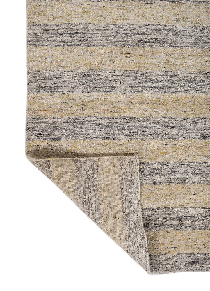 tesoro ivory wool and viscose hand loom Rug - Backing Shot tesoro ivory wool and viscose hand loom Rug - Backing Shot