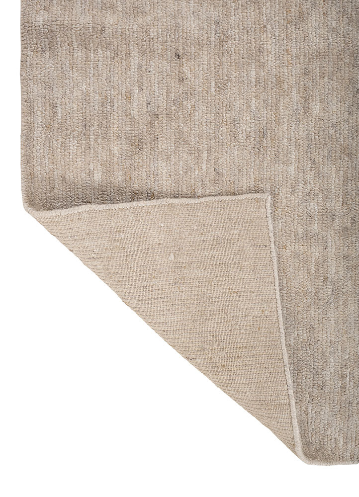 aprezo multi wool and viscose hand loom Rug - Backing Shot