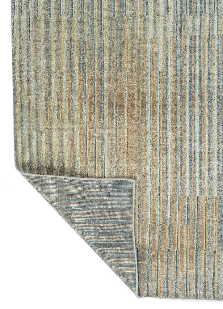 blythe green wool hand knotted Rug - Backing Shot blythe green wool hand knotted Rug - Backing Shot