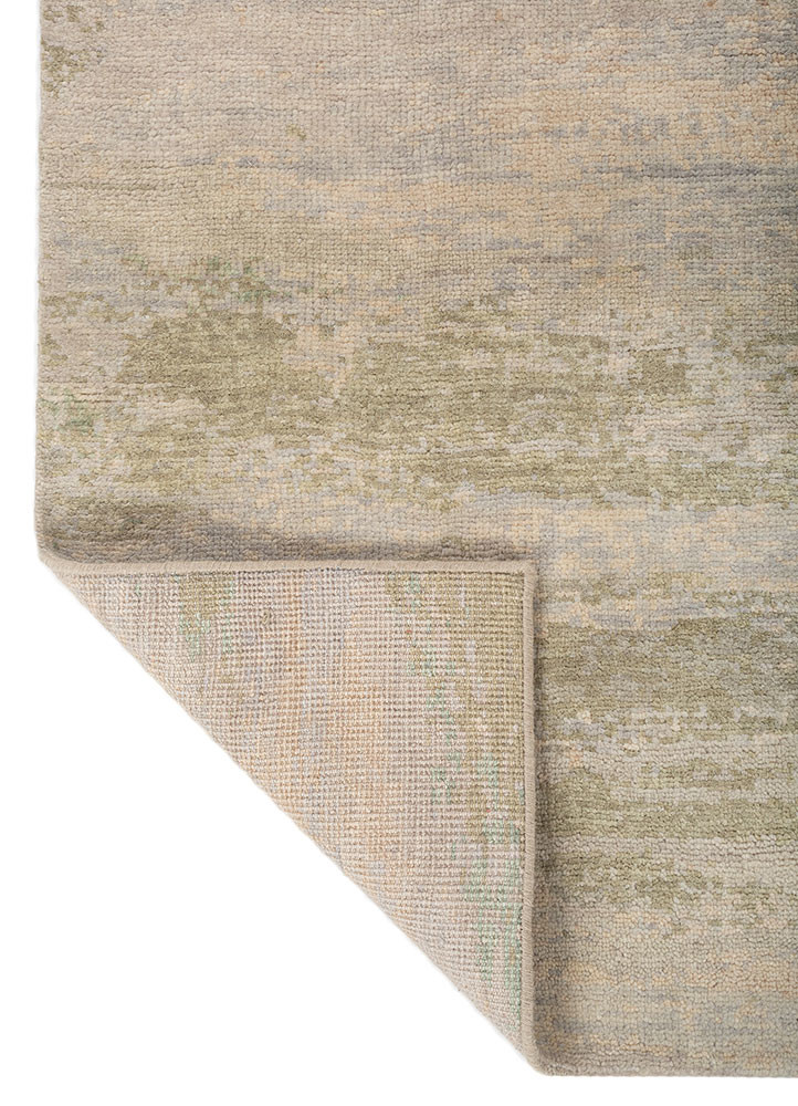 uvenuti blue wool hand knotted Rug - Backing Shot uvenuti blue wool hand knotted Rug - Backing Shot