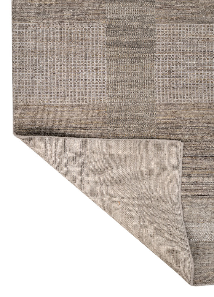 blythe blue wool hand knotted Rug - Backing Shot blythe blue wool hand knotted Rug - Backing Shot