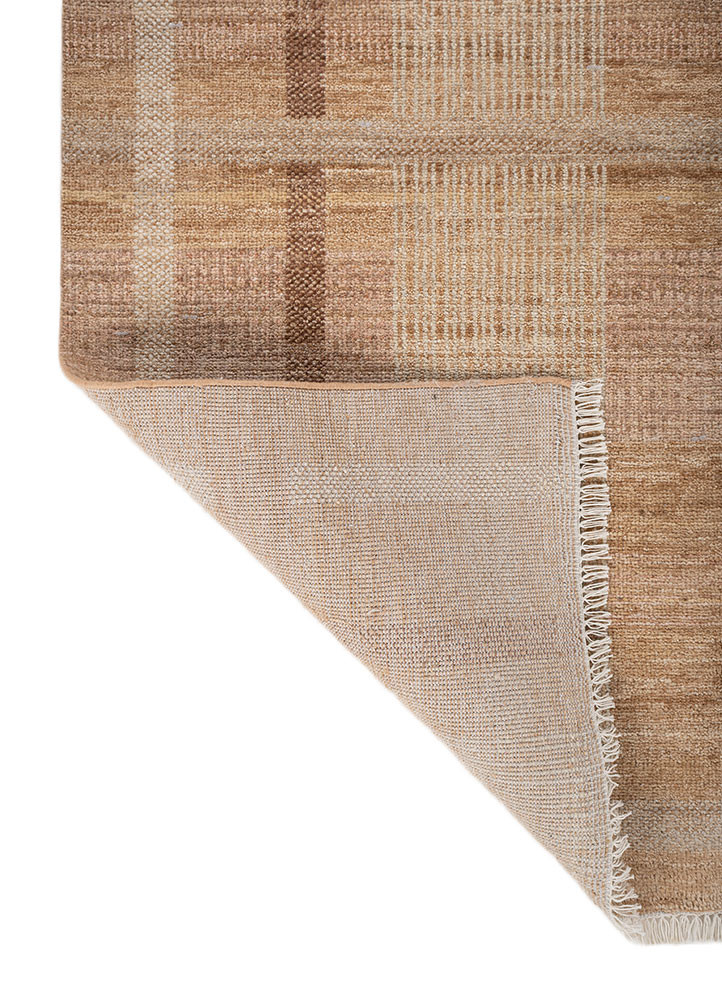 blythe beige and brown afghan wool hand knotted Rug - Backing Shot blythe beige and brown afghan wool hand knotted Rug - Backing Shot