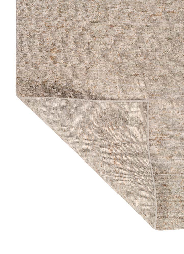 aprezo ivory wool hand knotted Rug - Backing Shot aprezo ivory wool hand knotted Rug - Backing Shot