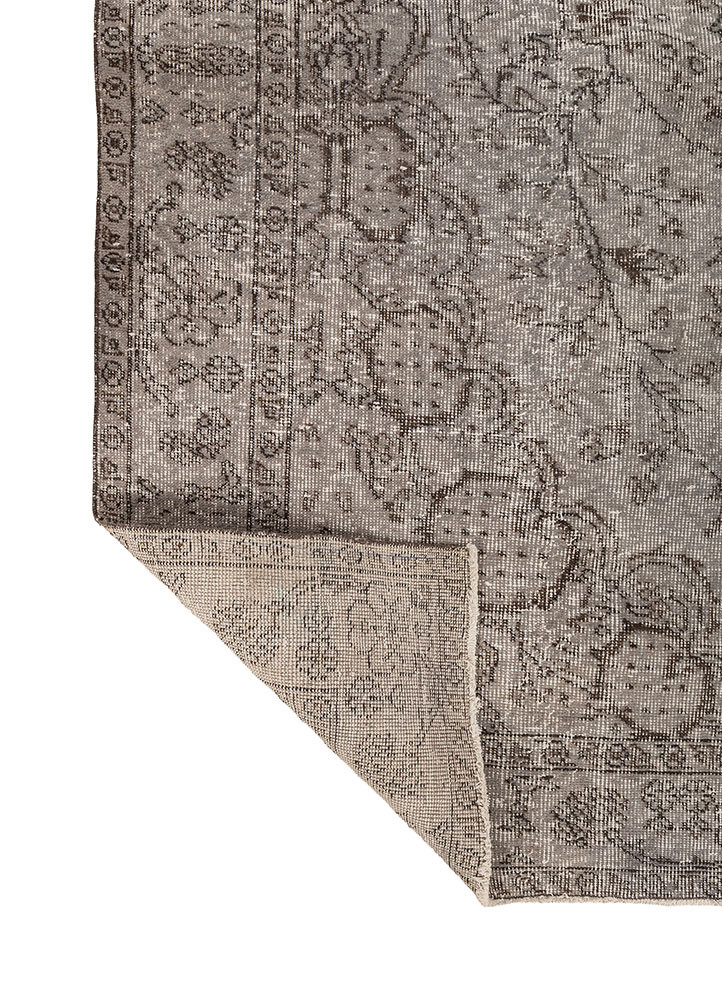 vintage blue wool hand knotted Rug - Backing Shot vintage blue wool hand knotted Rug - Backing Shot