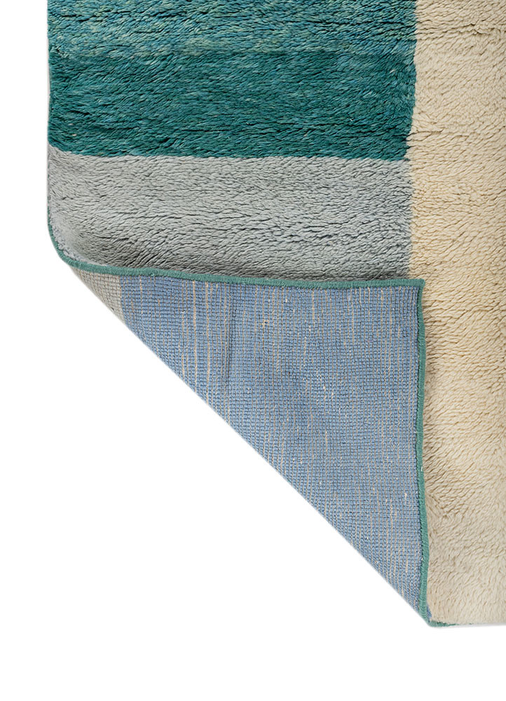 zuri ivory wool hand knotted Rug - Backing Shot zuri ivory wool hand knotted Rug - Backing Shot