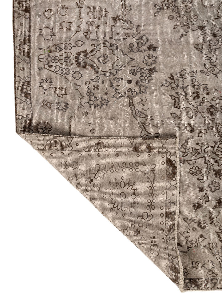 vintage blue wool hand knotted Rug - Backing Shot vintage blue wool hand knotted Rug - Backing Shot
