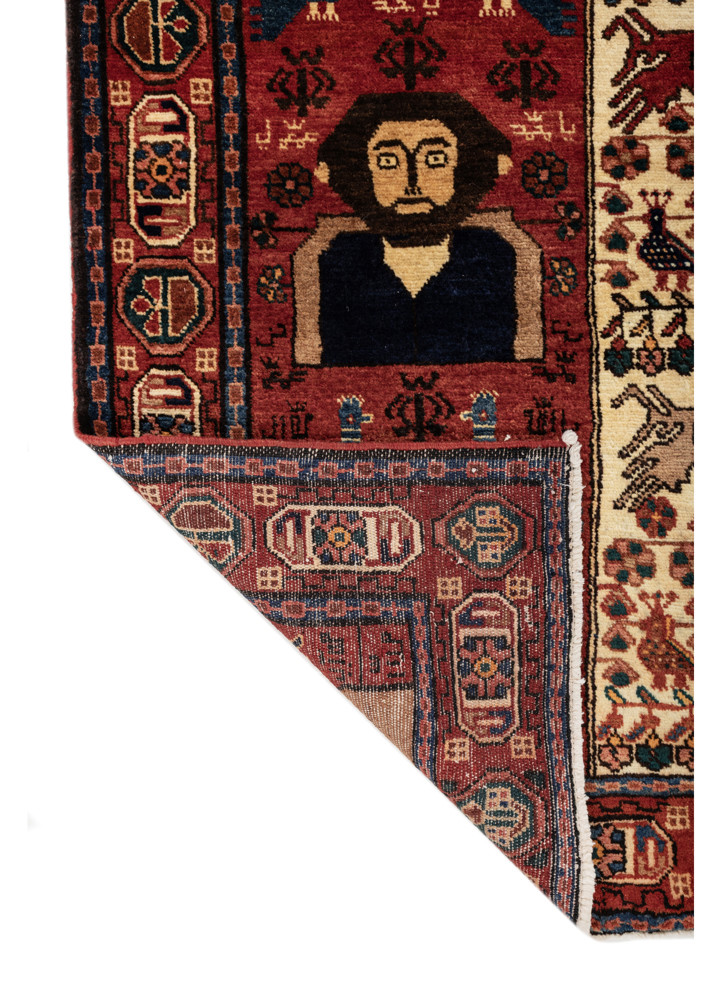 aprezo gold wool hand knotted Rug - Backing Shot