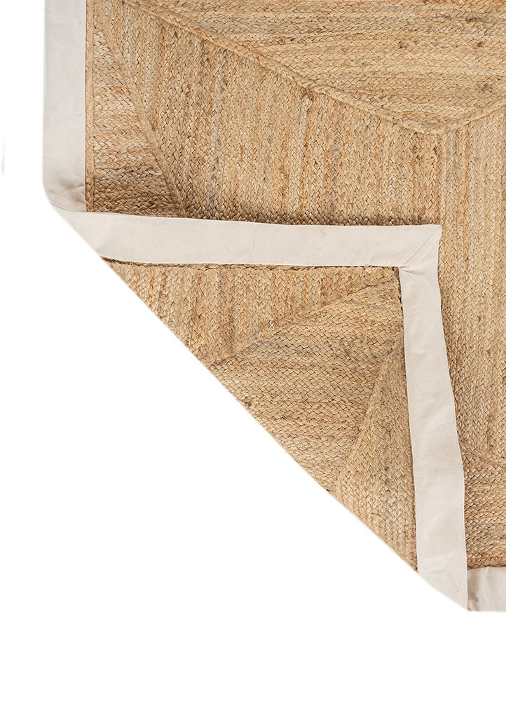nomadic threads beige and brown jute and hemp flat weaves Rug - Backing Shot