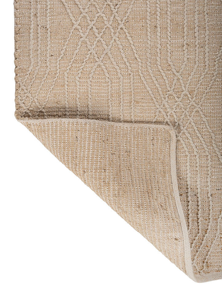 nomadic threads beige and brown jute and hemp flat weaves Rug - Backing Shot nomadic threads beige and brown jute and hemp flat weaves Rug - Backing Shot