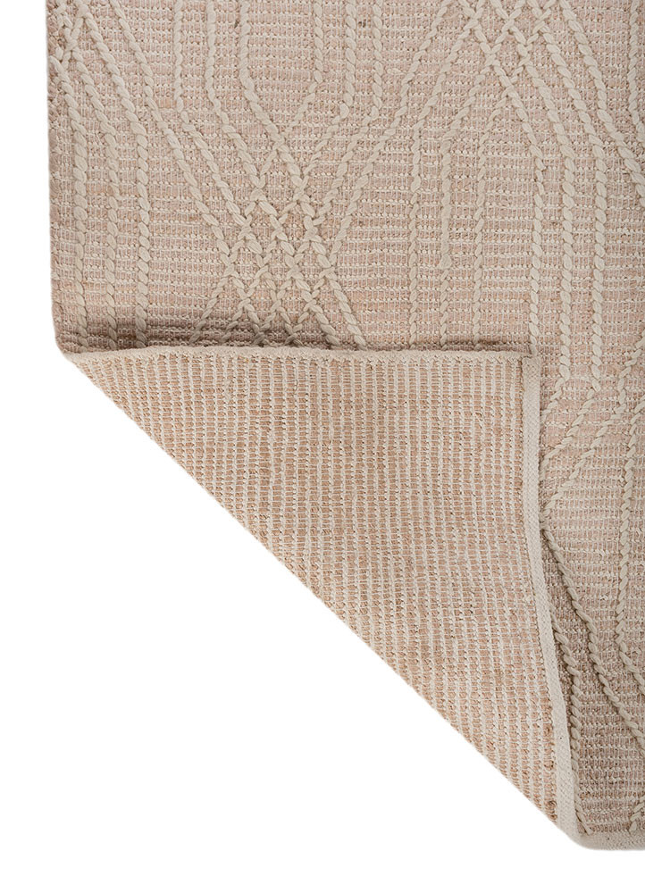 nomadic threads beige and brown jute and hemp flat weaves Rug - Backing Shot nomadic threads beige and brown jute and hemp flat weaves Rug - Backing Shot