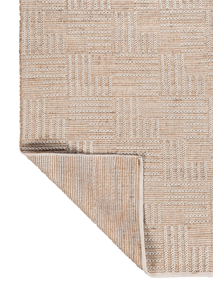nomadic threads beige and brown jute and hemp flat weaves Rug - Backing Shot nomadic threads beige and brown jute and hemp flat weaves Rug - Backing Shot