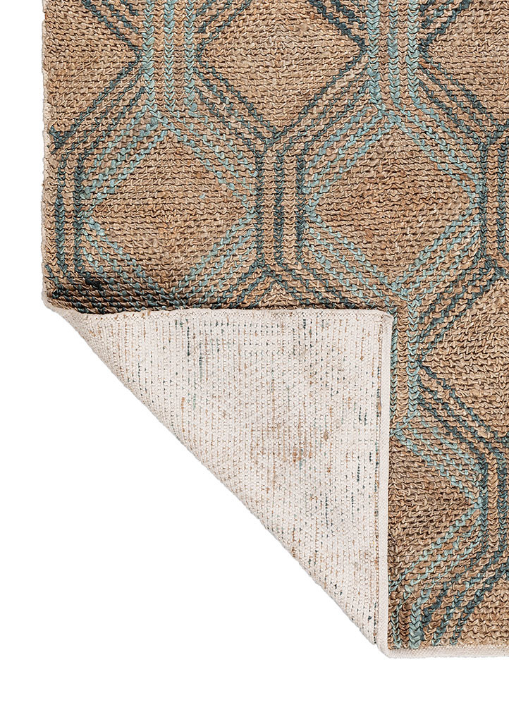 nomadic threads blue jute and hemp flat weaves Rug - Backing Shot nomadic threads blue jute and hemp flat weaves Rug - Backing Shot