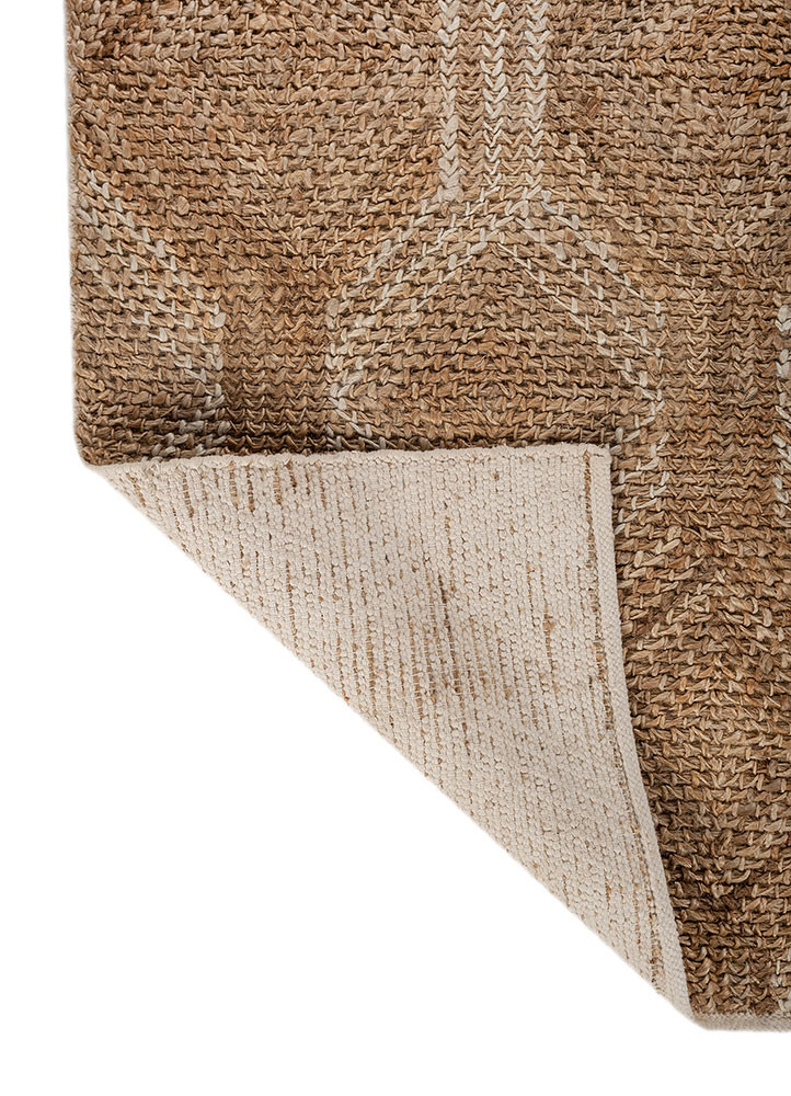 nomadic threads beige and brown jute and hemp flat weaves Rug - Backing Shot nomadic threads beige and brown jute and hemp flat weaves Rug - Backing Shot