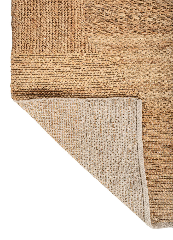 nomadic threads beige and brown jute and hemp flat weaves Rug - Backing Shot nomadic threads beige and brown jute and hemp flat weaves Rug - Backing Shot