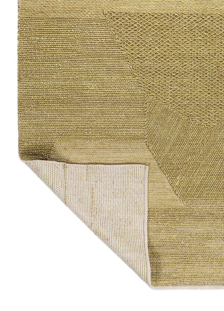 nomadic threads green jute and hemp flat weaves Rug - Backing Shot