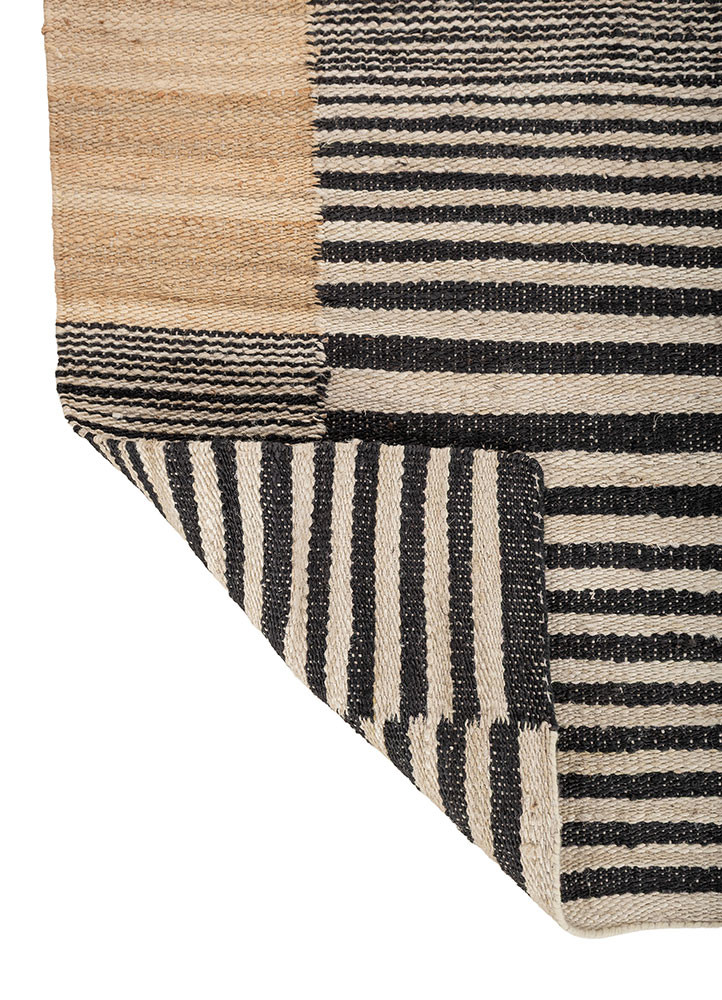 nomadic threads beige and brown jute and hemp flat weaves Rug - Backing Shot nomadic threads beige and brown jute and hemp flat weaves Rug - Backing Shot