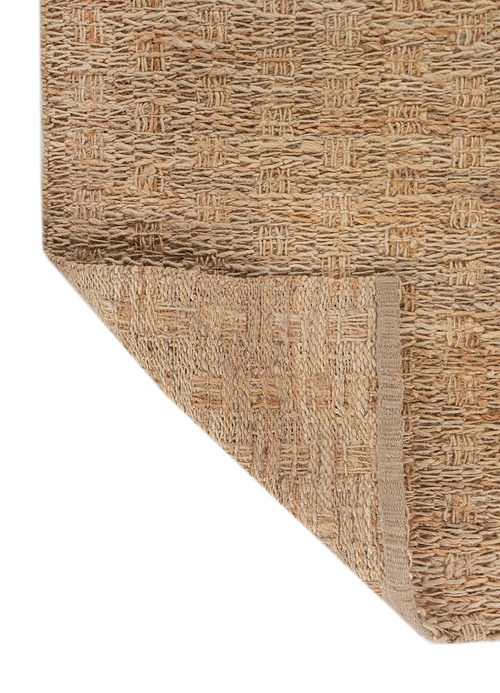 nomadic threads beige and brown jute and hemp flat weaves Rug - Backing Shot nomadic threads beige and brown jute and hemp flat weaves Rug - Backing Shot
