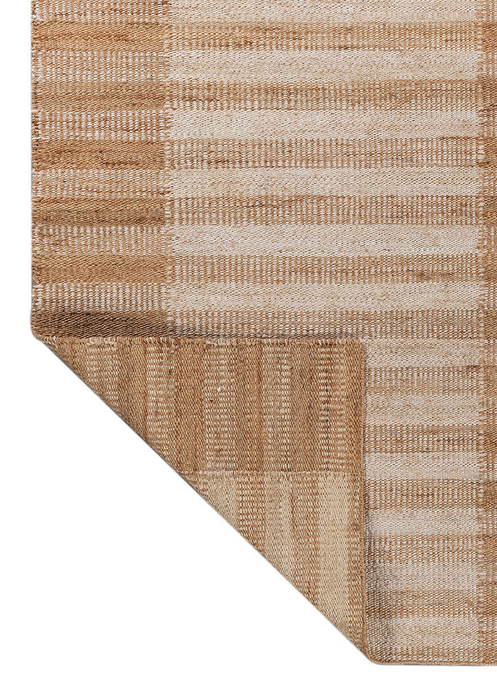 nomadic threads beige and brown jute and hemp flat weaves Rug - Backing Shot nomadic threads beige and brown jute and hemp flat weaves Rug - Backing Shot