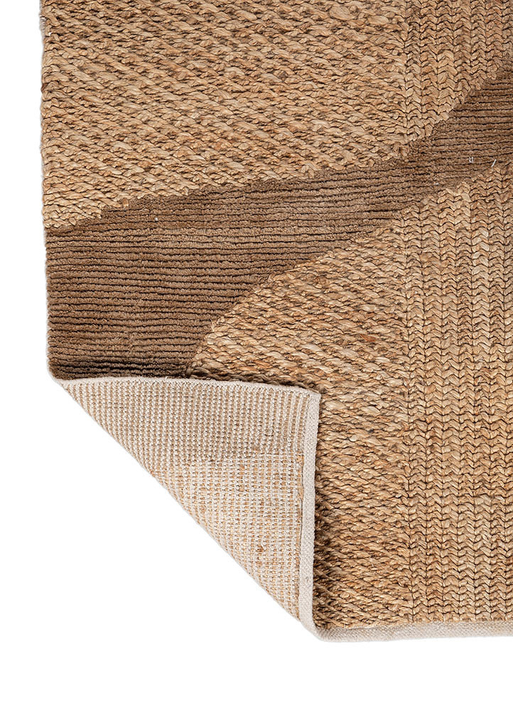 nomadic threads beige and brown jute and hemp flat weaves Rug - Backing Shot nomadic threads beige and brown jute and hemp flat weaves Rug - Backing Shot