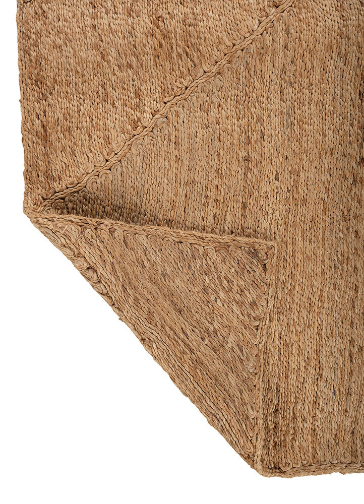nomadic threads beige and brown jute and hemp flat weaves Rug - Backing Shot