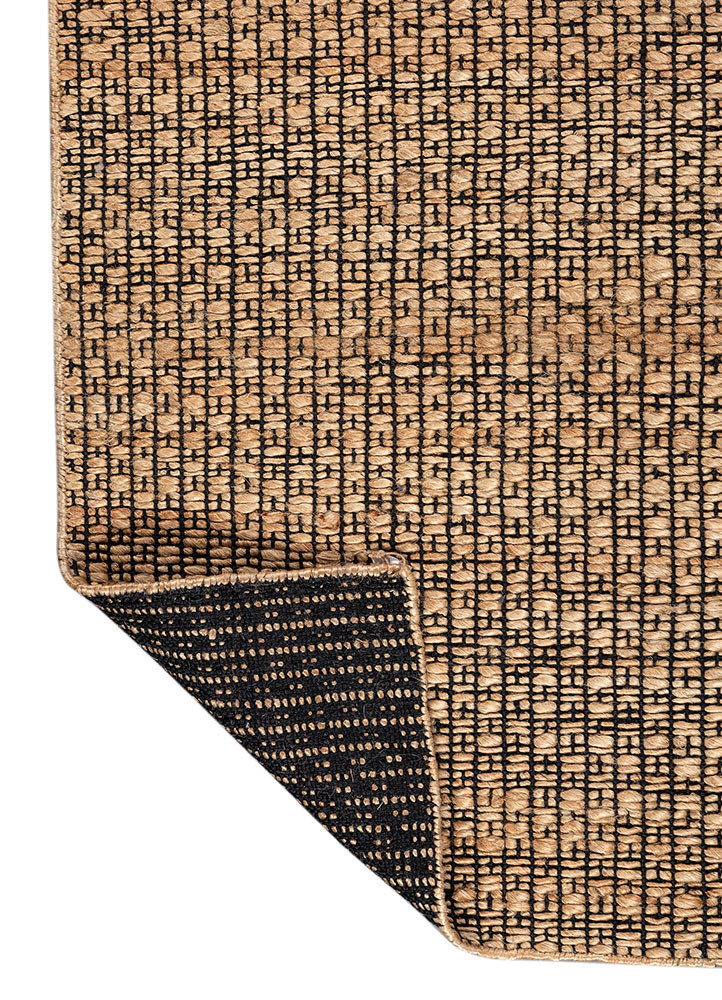 nomadic threads beige and brown jute and hemp flat weaves Rug - Backing Shot nomadic threads beige and brown jute and hemp flat weaves Rug - Backing Shot