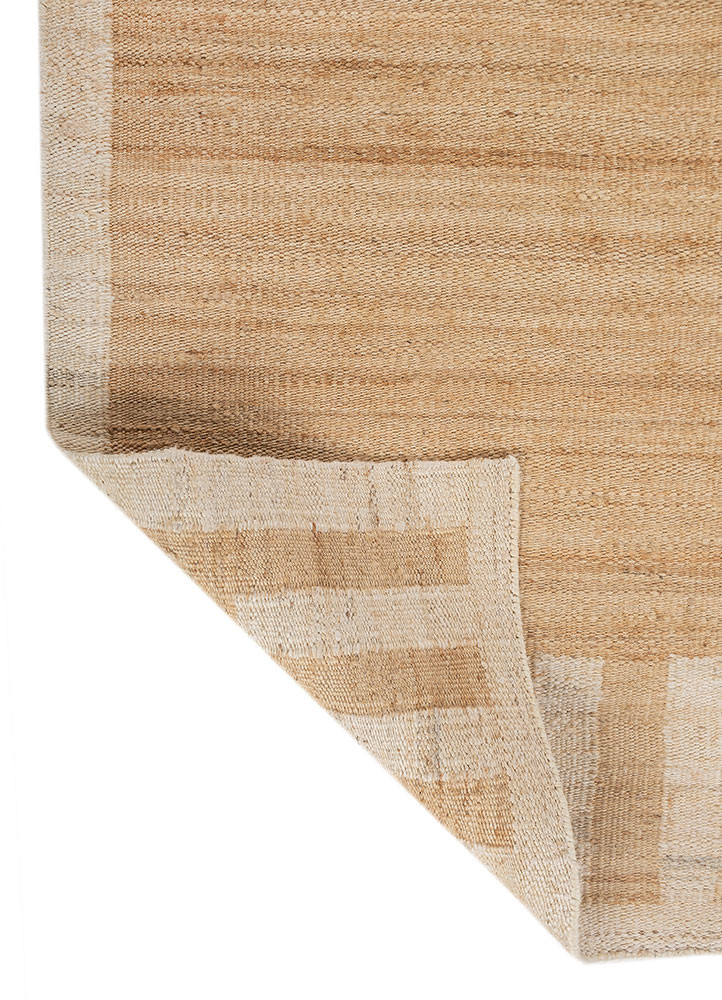 nomadic threads beige and brown jute and hemp flat weaves Rug - Backing Shot