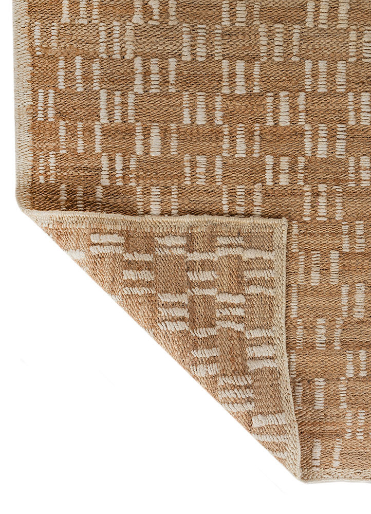nomadic threads beige and brown jute and hemp flat weaves Rug - Backing Shot