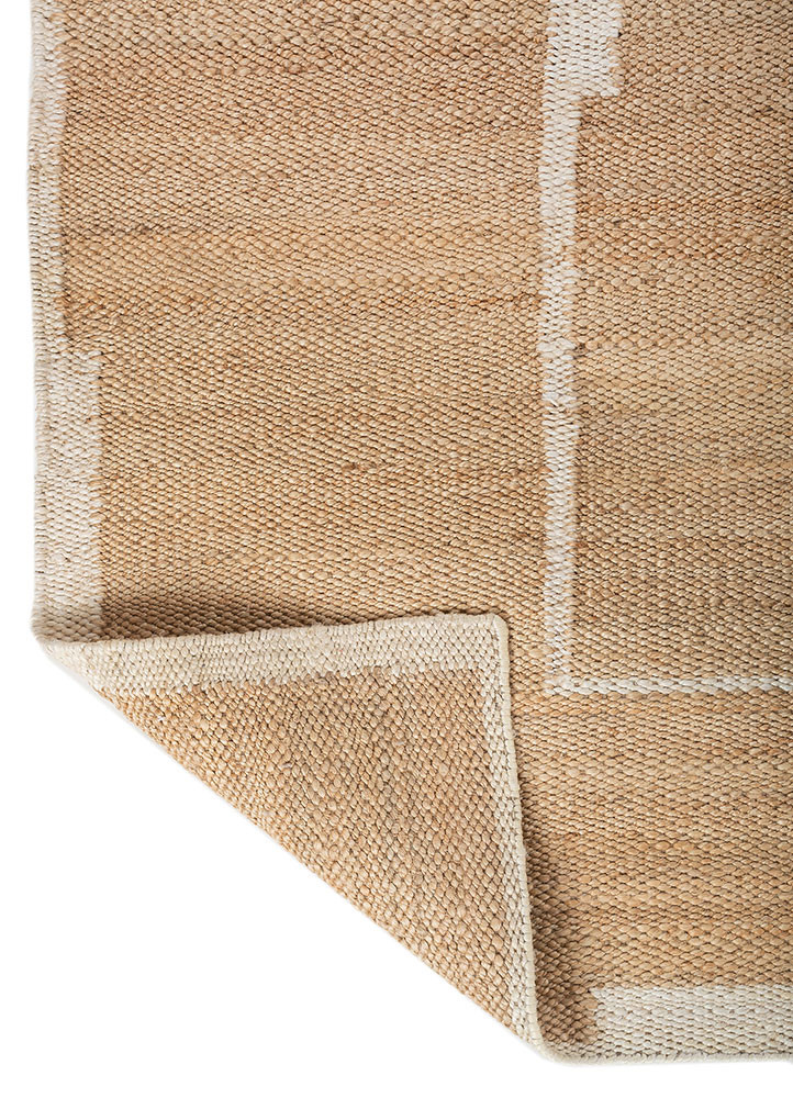 nomadic threads beige and brown jute and hemp flat weaves Rug - Backing Shot