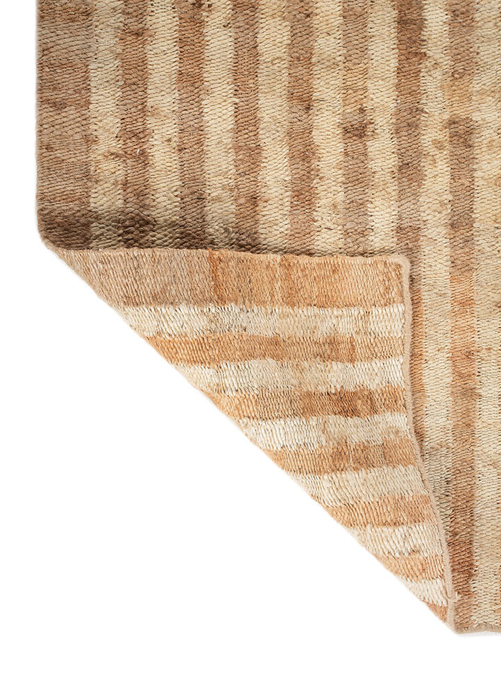 nomadic threads beige and brown jute and hemp flat weaves Rug - Backing Shot