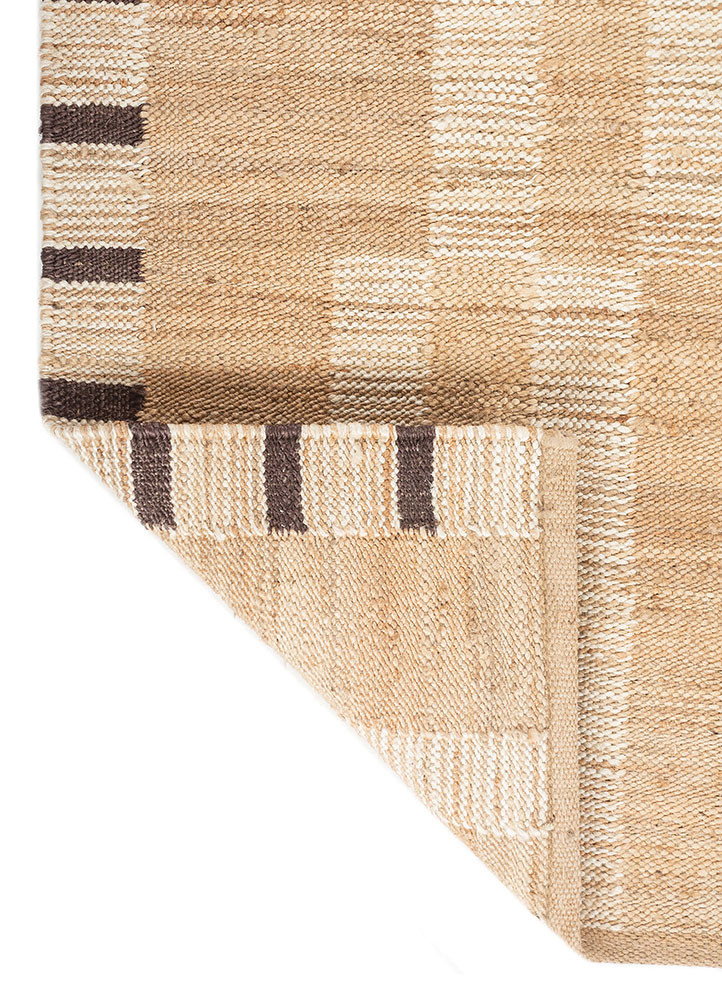 nomadic threads beige and brown jute and hemp flat weaves Rug - Backing Shot nomadic threads beige and brown jute and hemp flat weaves Rug - Backing Shot